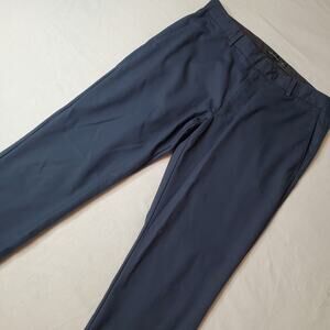 Club Monaco Men's Size 34X30 Connor Modern Slim Fit Trouser Navy Blue